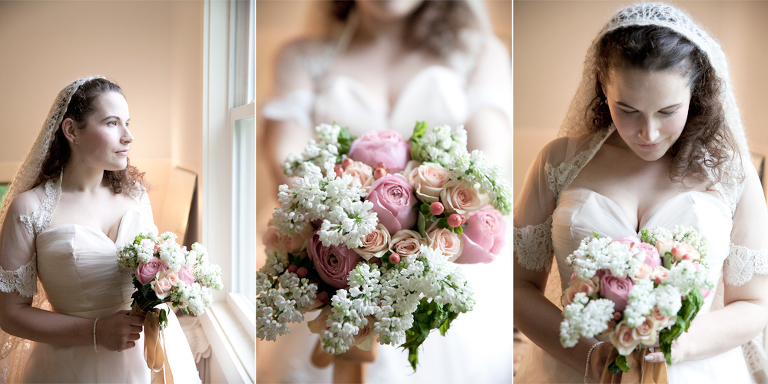 nj wedding photographer bride and bouquet