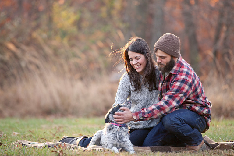 not just puppy love, Fall Engagement