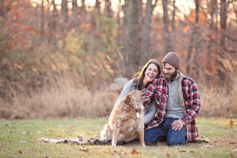 not just puppy love, Fall Engagement