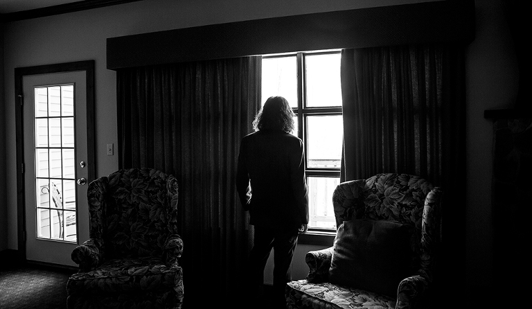 Waiting Groom at Stroudmoor Country Inn